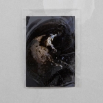 Steve Bishop, <em>Bin Juice II</em>, 2013, bitumen on photograph, cellophane bag